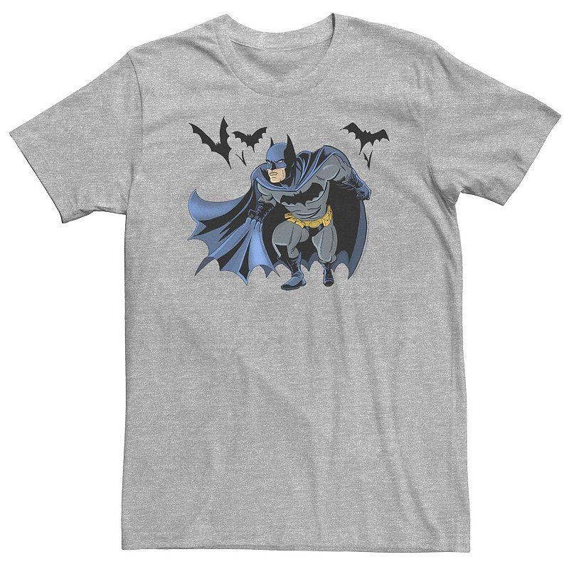 Big & Tall DC FanDome Batman Crouch Portrait Tee, Mens Athletic Grey Product Image