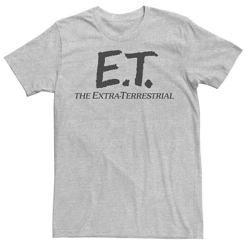 Men's E.T. Simple Extra Terrestrial Movie Logo Tee, Size: 3XL, Athletic Grey Product Image