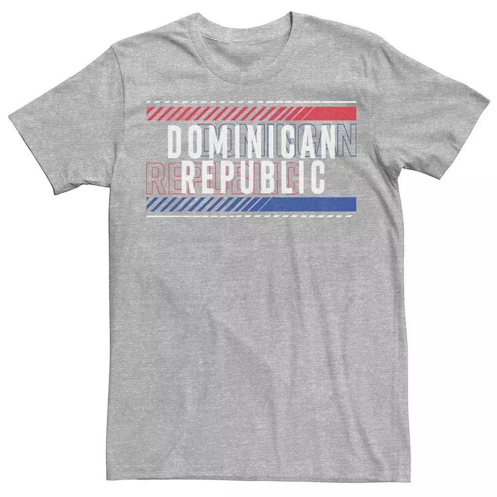 Men's Gonzales Dominican Reublic Text Overlay Tee, Size: Small, Athletic Grey Product Image