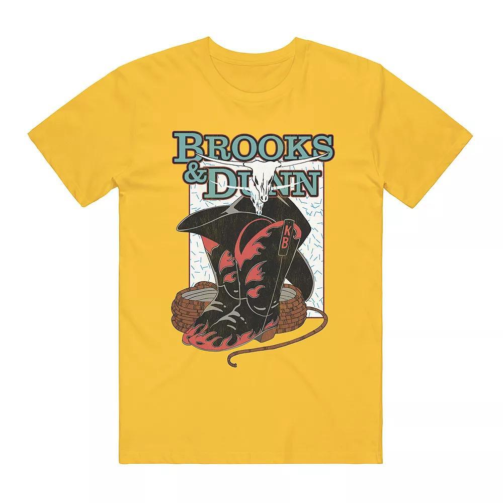 Men's Brooks & Dunn Graphic Tee, Size: Large, Gold Product Image