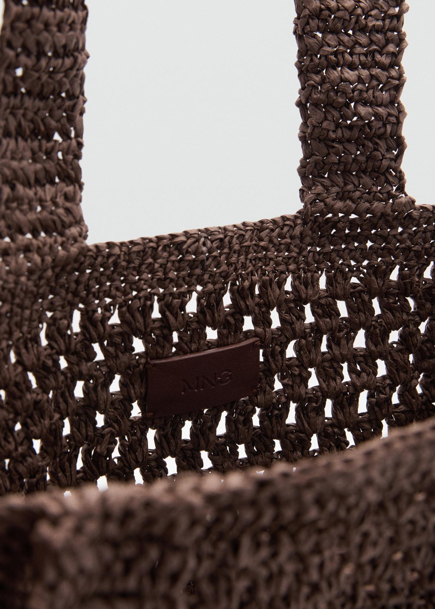 Natural fibre shopper bag - Women | MANGO USA Product Image