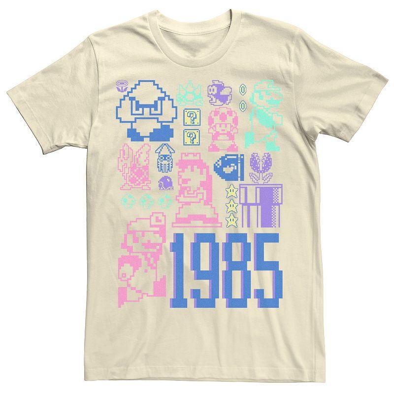 Mens Nintendo Super Mario Pastel Jumble Tee Product Image