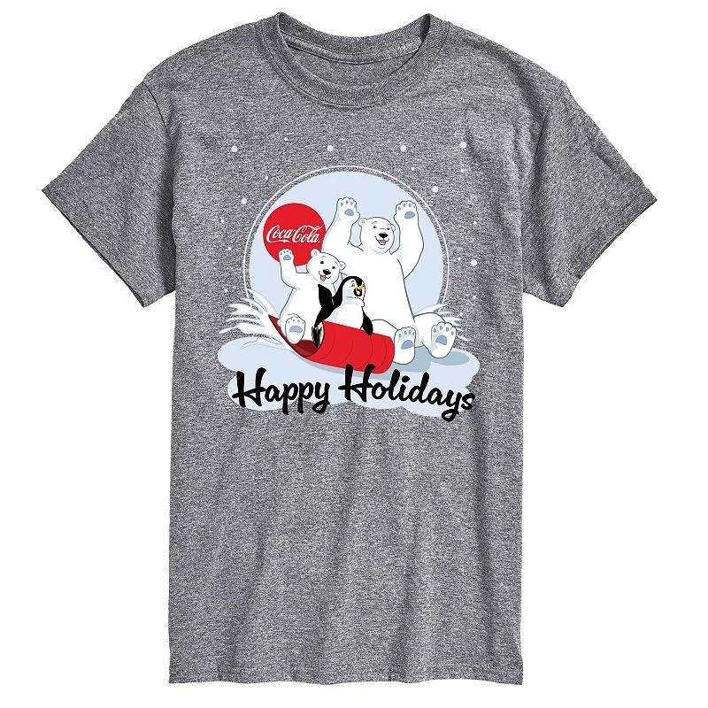 Mens CocaCola Happy Holiday Sled Tee Product Image