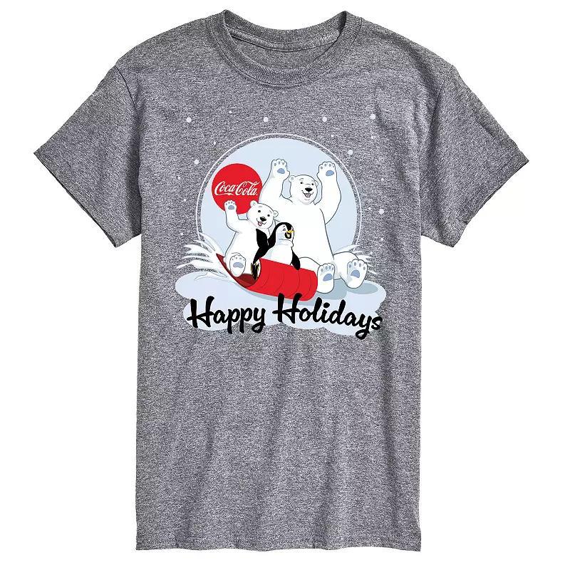 Mens CocaCola Happy Holiday Sled Tee Product Image