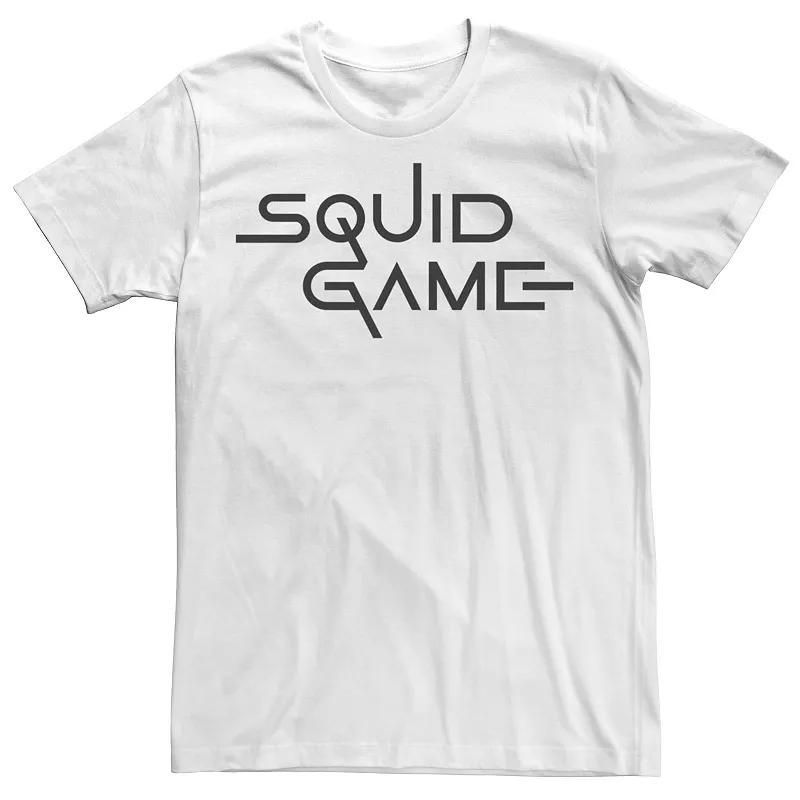 Men's Squid Game Distressed Text Logo Tee, Boy's, Size: XL, White Product Image