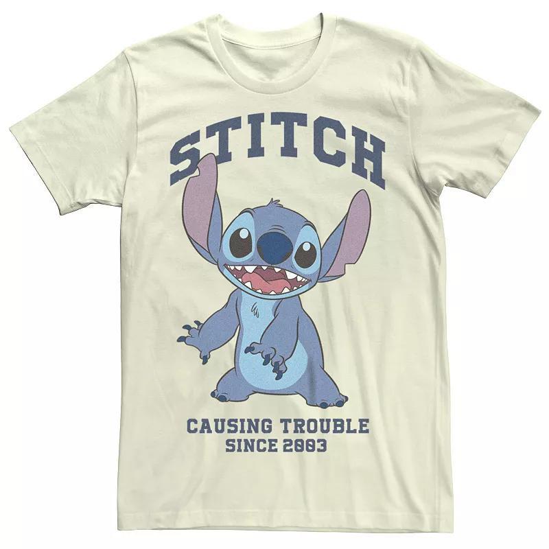 Disney's Lilo & Stitch Men's Causing Trouble Since 2003 Tee, Size: Large, Silver Product Image