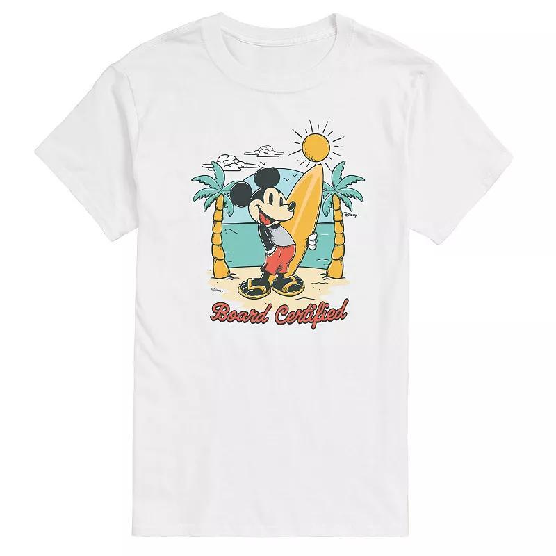 Disneys Mickey Mouse Mens Board Certified Graphic Tee Product Image