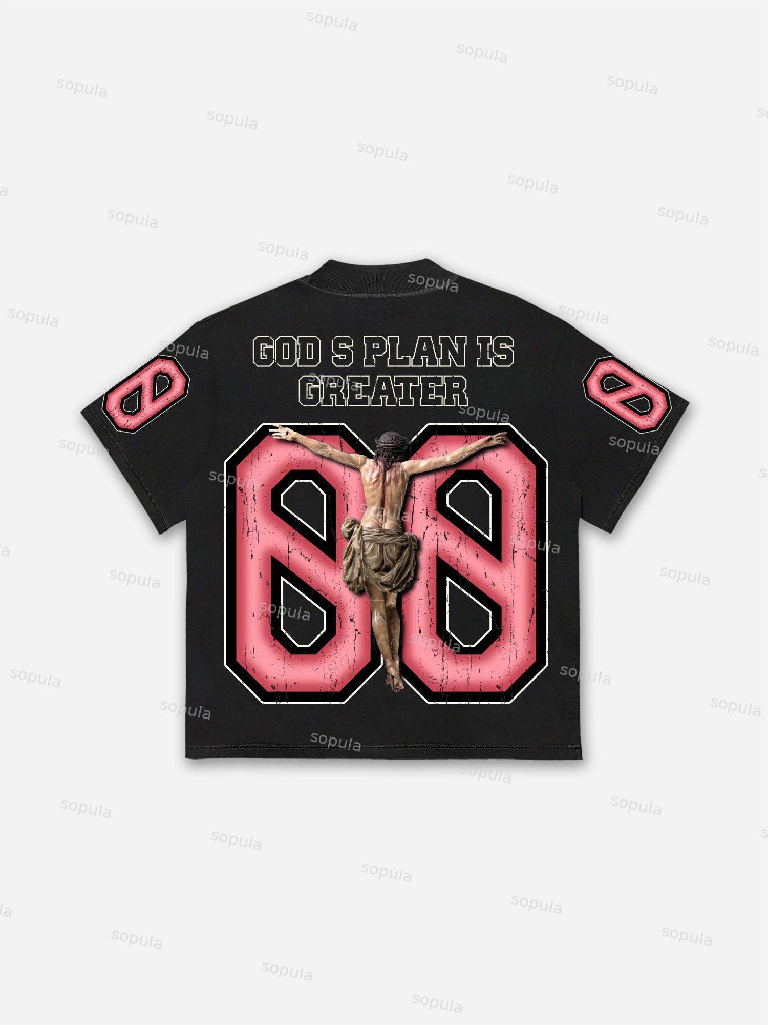 Faith In God Messiah #00 Aged Graphic Cotton T-shirt Product Image