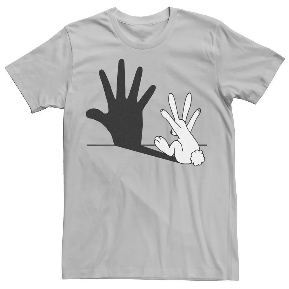 Men's Rabbit Hand Shadow Graphic Tee, Size: Medium, Natural Product Image