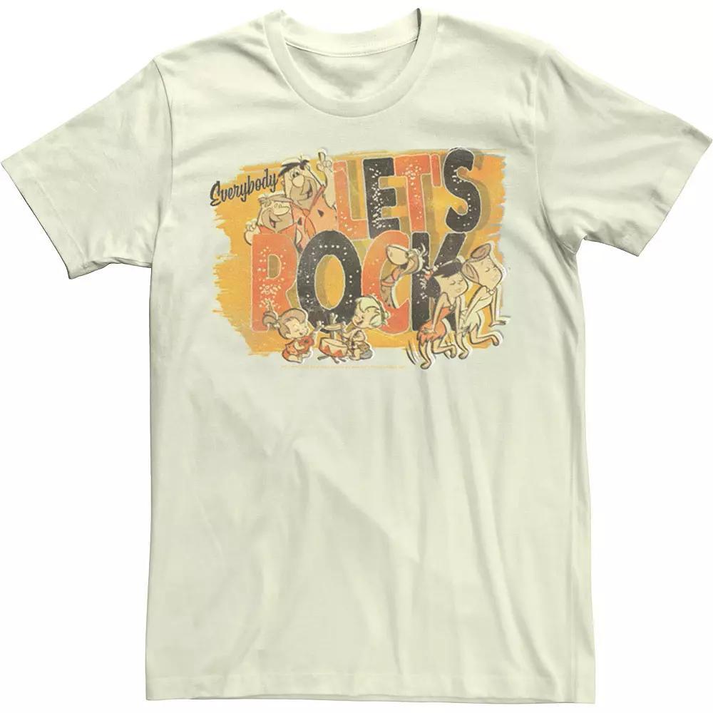 Men's The Core Flintstones Lets Rock Poster Tee,  Product Image
