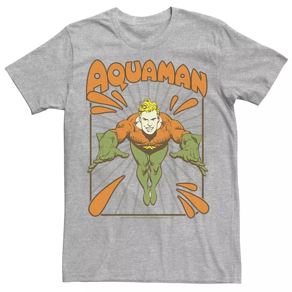 Men's DC Comics Aquaman Simple Text Logo Portrait Tee,  Product Image