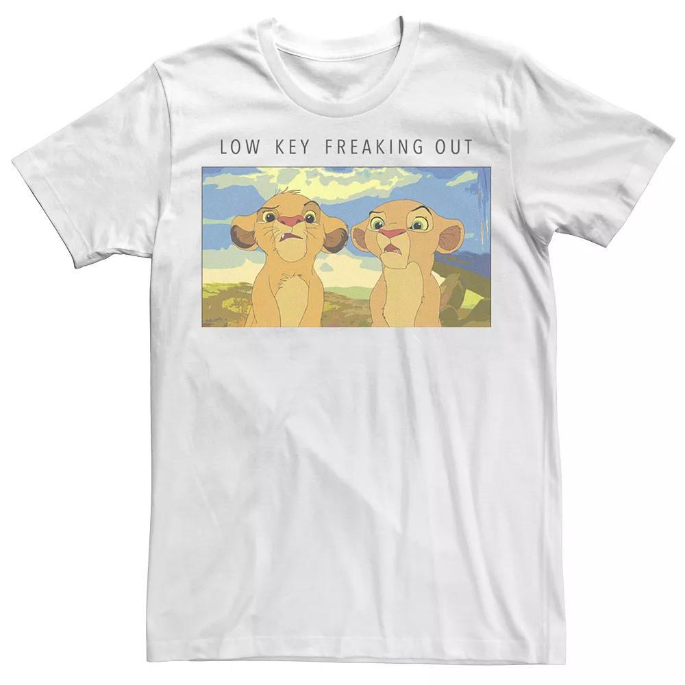 Disney's The Lion King Low Key Freaking Out Men's Tee, Size: XL, White Product Image