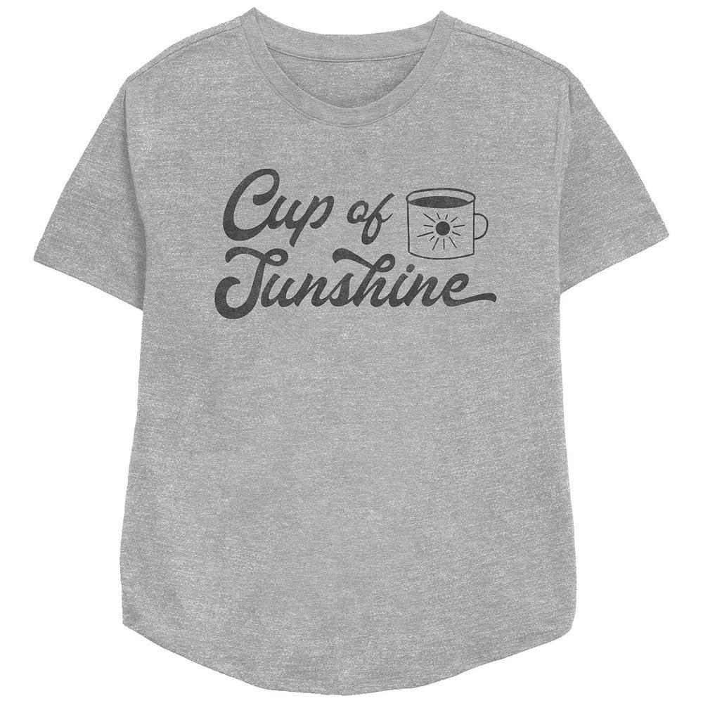 Women's Trendy Cup Of Sunshine Relaxed Fit Graphic Tee, Girl's,  Product Image