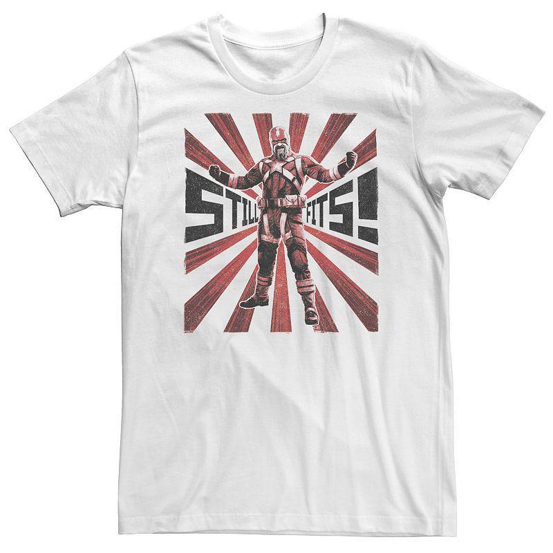 Big & Tall Marvel Black Widow Red Guardian Still Fits! Tee, Men's, Size: Large Tall, White Product Image