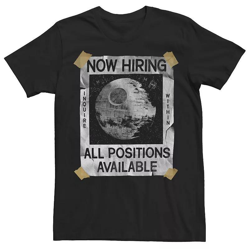 Men's Star Wars Now Hiring On The Death Star Tee, Size: XXL, Red Product Image