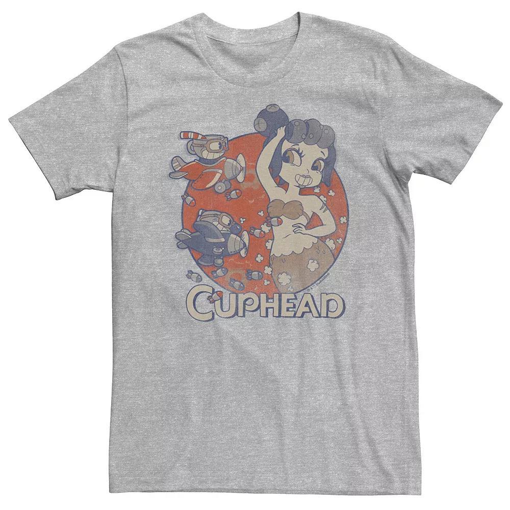 Big & Tall Cuphead Cala Maria Airplane Attack Tee, Men's,  Product Image