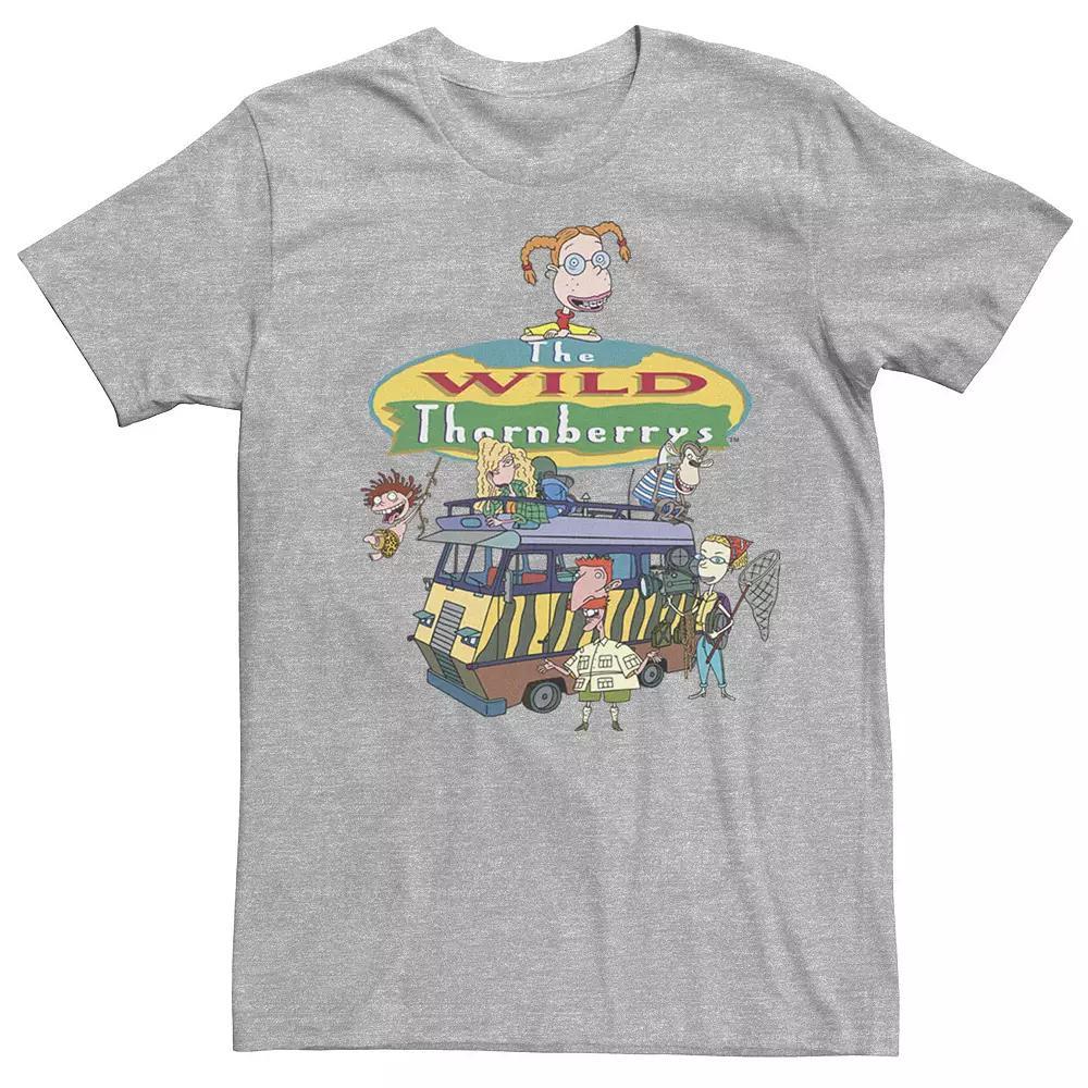 Boys 8-20 Nickelodeon The Wild Thornberrys Family RV Logo Tee, Men's, Size: Medium, Athletic Grey Product Image