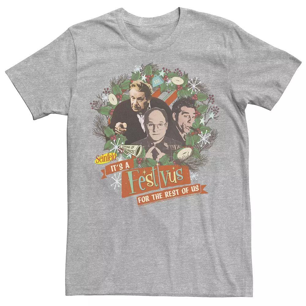 Men's Seinfeld Festivus It's A Festivus For The Rest OF Us Wreath Tee,  Product Image
