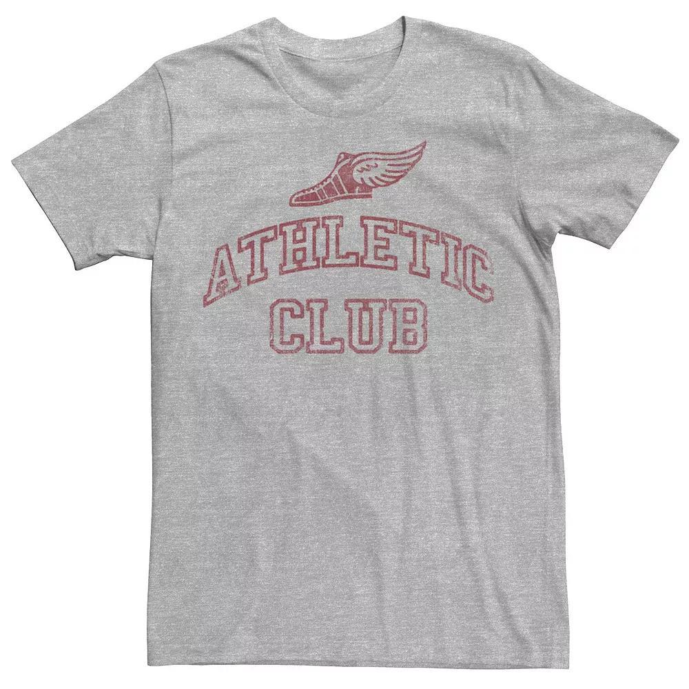 Men's Athletic Club Lettering Tee, Size: Medium, Athletic Grey Product Image