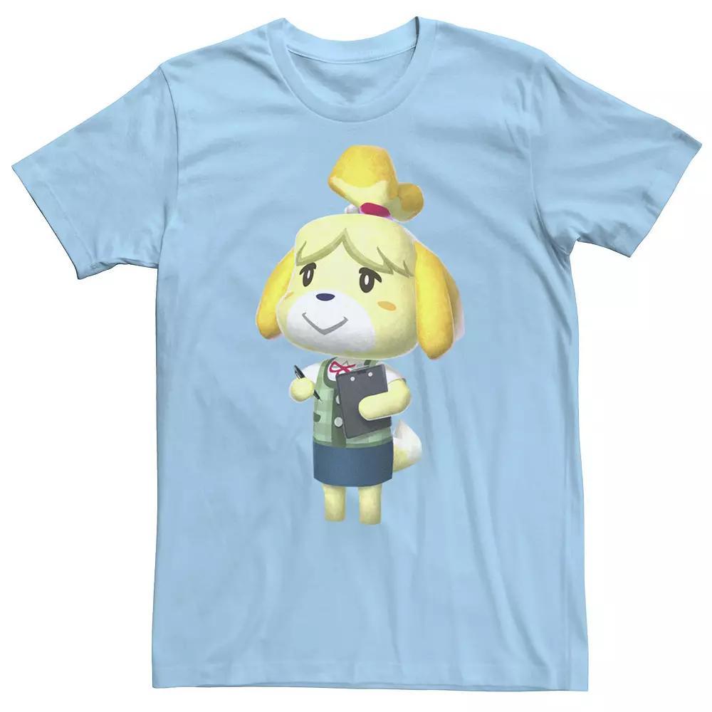 Men's Nintendo Animal Crossing Isabel Portrait Tee, Size: Small, Light Blue Product Image