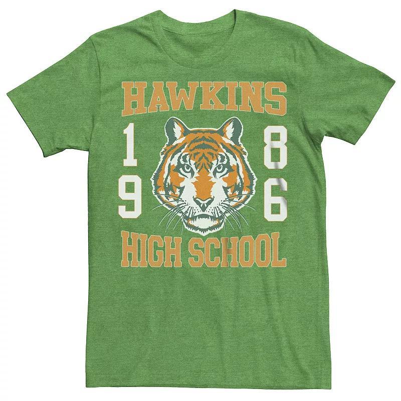 Men's Stranger Things Hawkins High School 1986 Graphic Tee, Size: Large, Kelly Grey Product Image