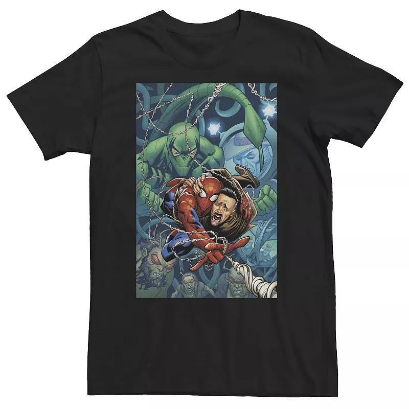 Big & Tall Marvel Comixology Spider-Man Saves Jameson Comic Cover Tee, Men's, Size: XXL Tall, Black Product Image