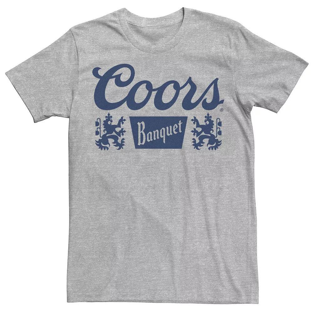 Big & Tall Miller Coors Blue Banquet Logo Tee, Men's, Size: 3XL, Athletic Grey Product Image