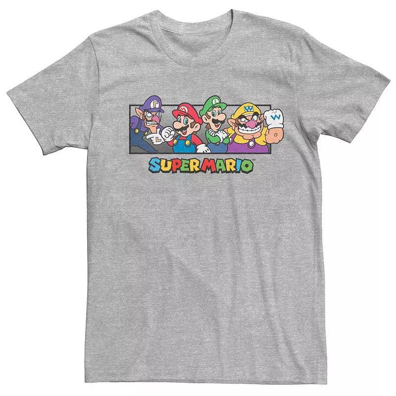 Men's Super Mario Bros. Character Collage Portrait Graphic Tee,  Product Image