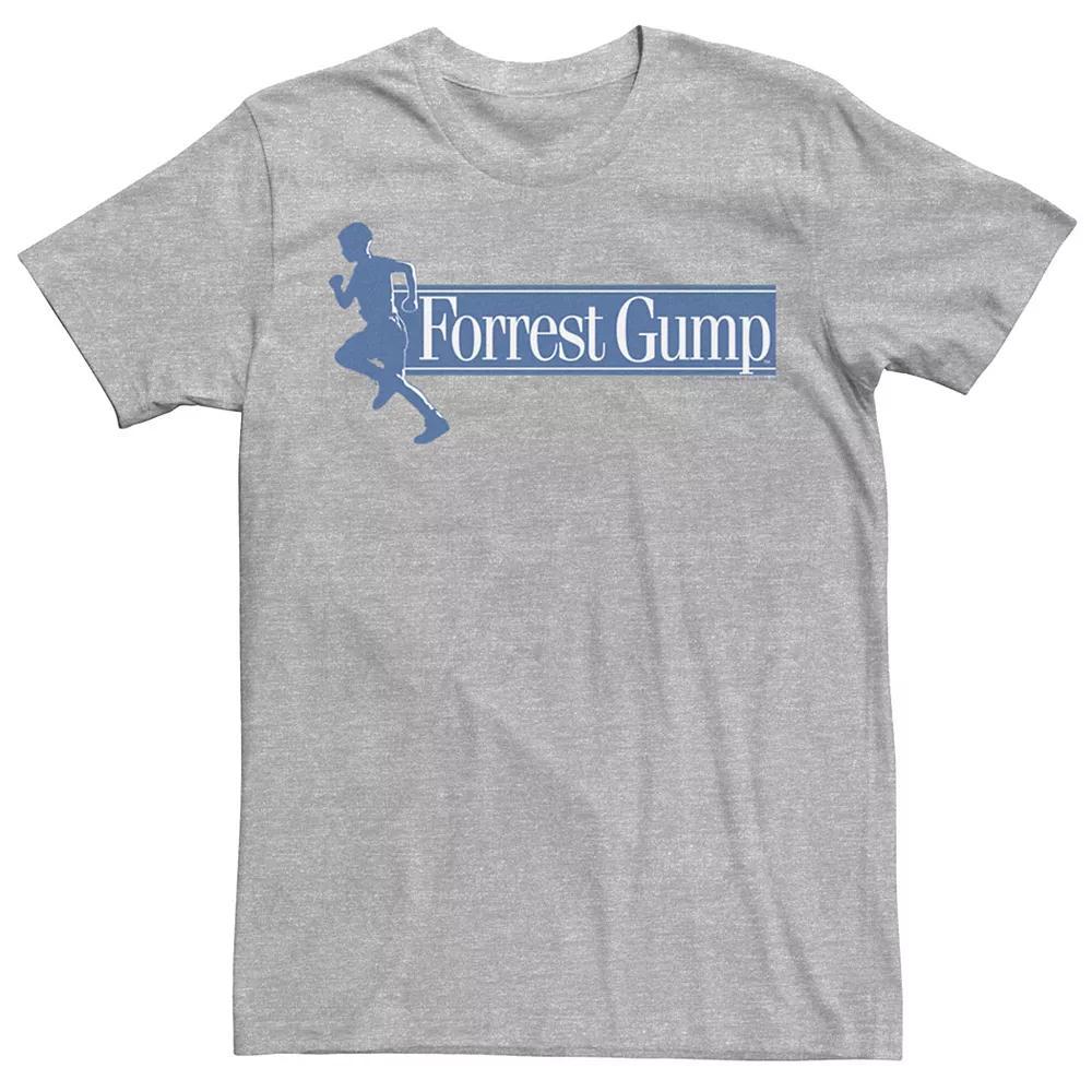 Men's Forrest Gump Running Silhouette Title Tee, Size: 3XL, Athletic Grey Product Image