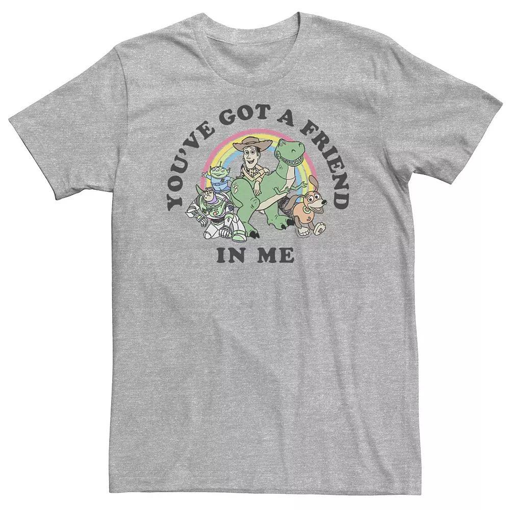 Big & Tall Disney / Pixar Pride Toy Story You've Got A Friend In Me Tee, Men's, Size: 4XL, Athletic Grey Product Image