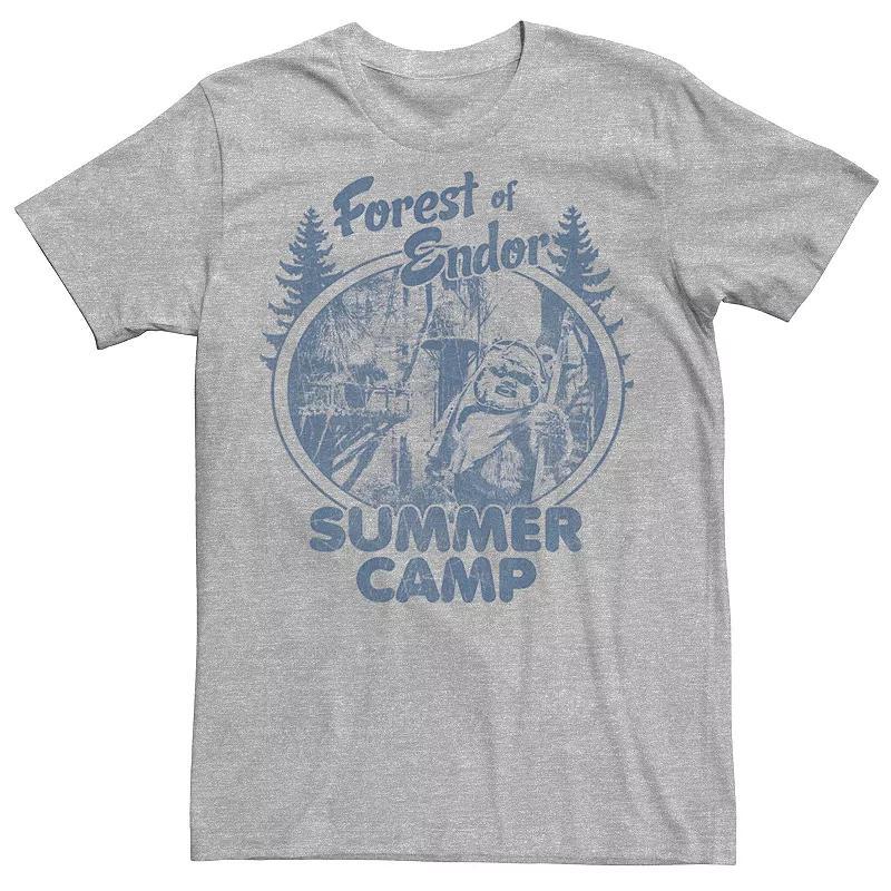 Mens Star Wars Endor Summer Camp Ewok Tee Athletic Grey Product Image