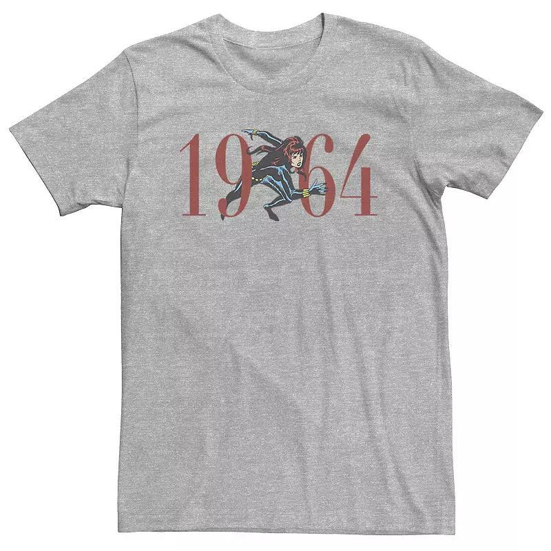 Big & Tall Marvel Retro 1964 Black Widow Action Pose Tee, Men's,  Product Image