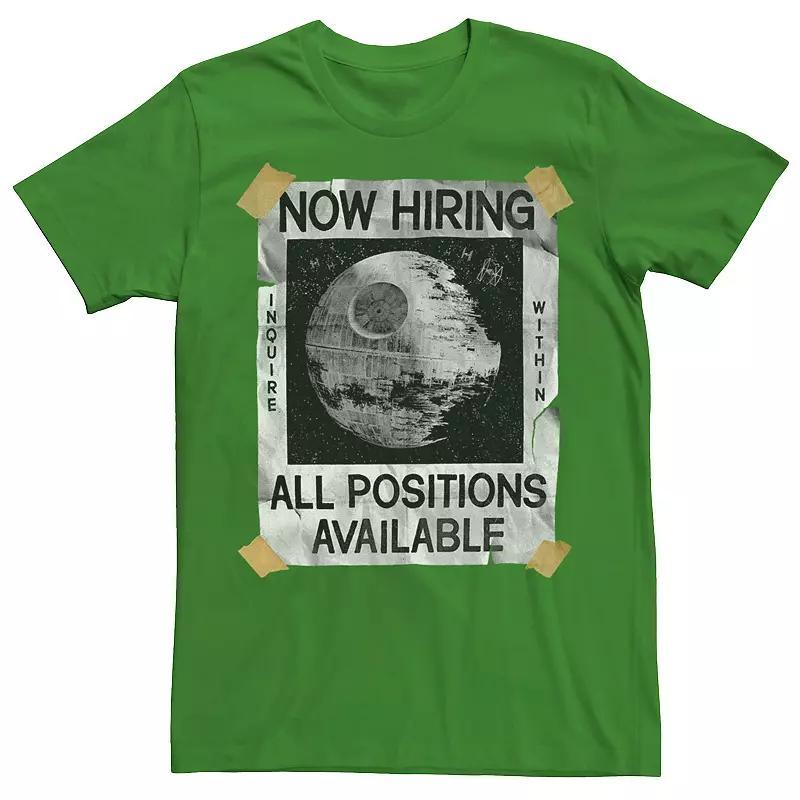 Men's Star Wars Now Hiring On The Death Star Tee, Size: Small, Kelly Product Image