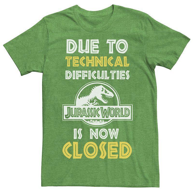Men's Jurassic World Technical Difficulties Sign Graphic Tee,  Product Image