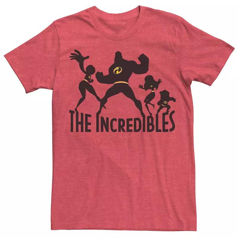 Disney / Pixars The Incredibles Mens Family Silhouette Tee Red Grey Product Image