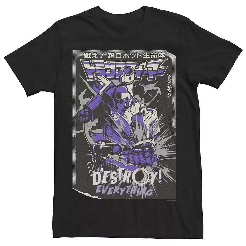 Men's Transformers Megatron Graphic Tee, Size: Small, Black Product Image