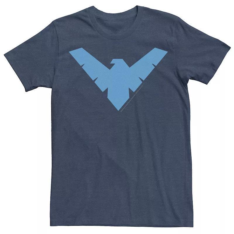 Men's DC Comics Nightwing Classic Logo Tee, Size: XL, Navy Grey Product Image