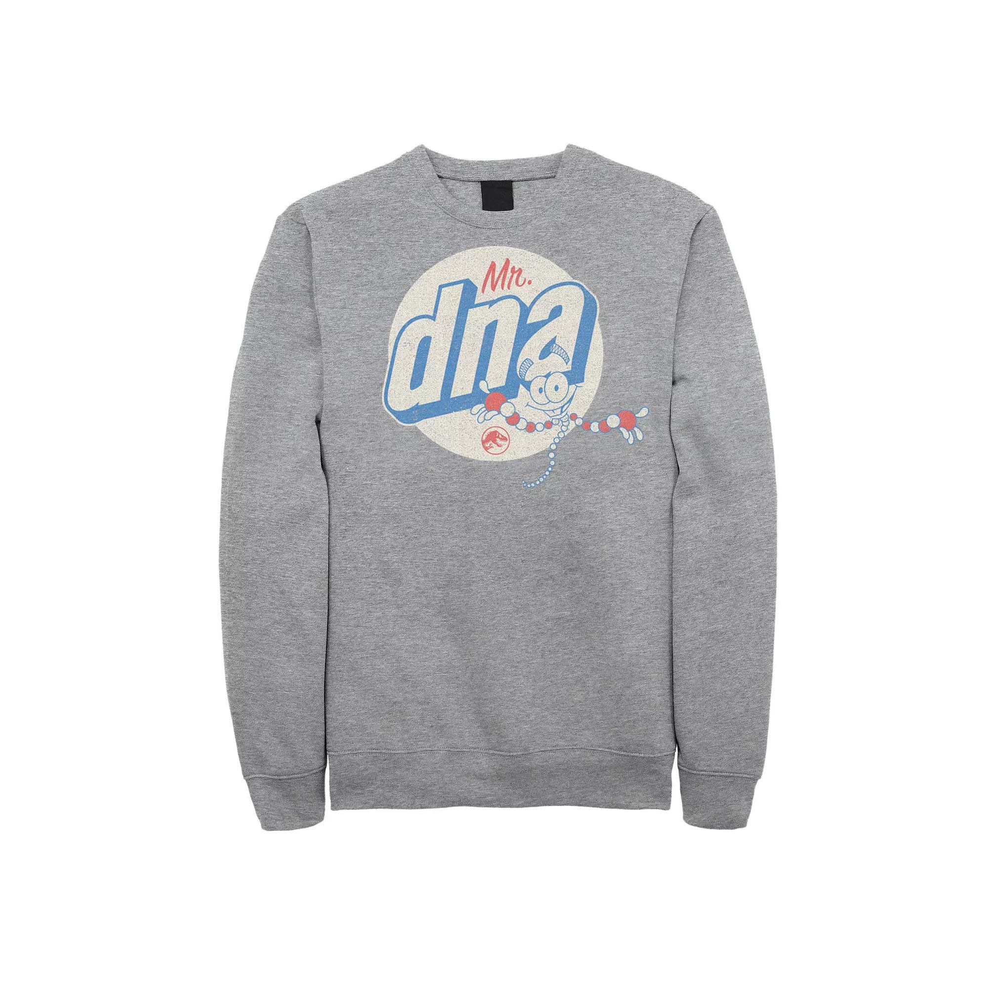 Men's Jurassic World Vintage Mr. DNA Logo Sweatshirt,  Product Image