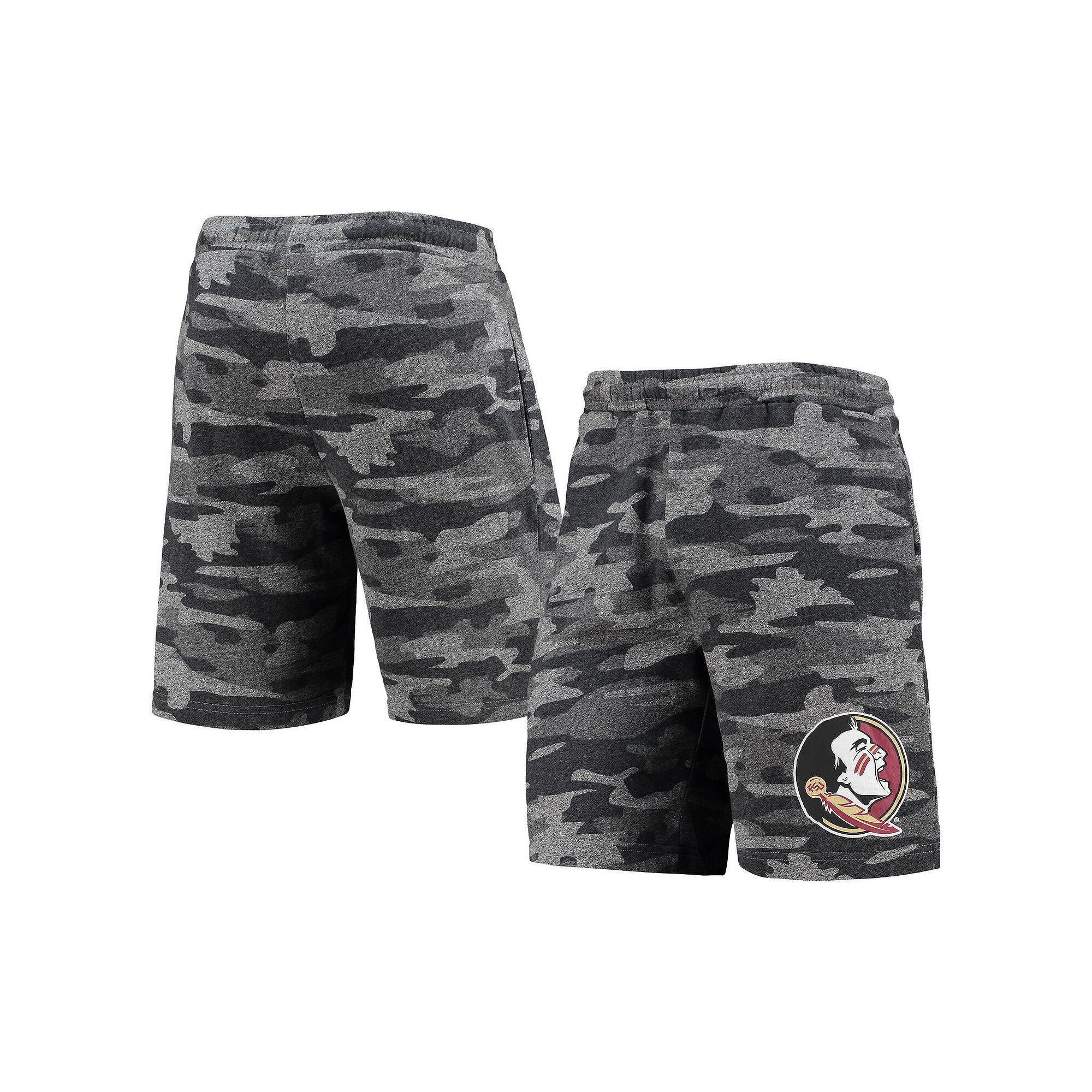 Men's Concepts Sport Charcoal/Gray Florida State Seminoles Camo Backup Terry Jam Lounge Shorts,  Product Image