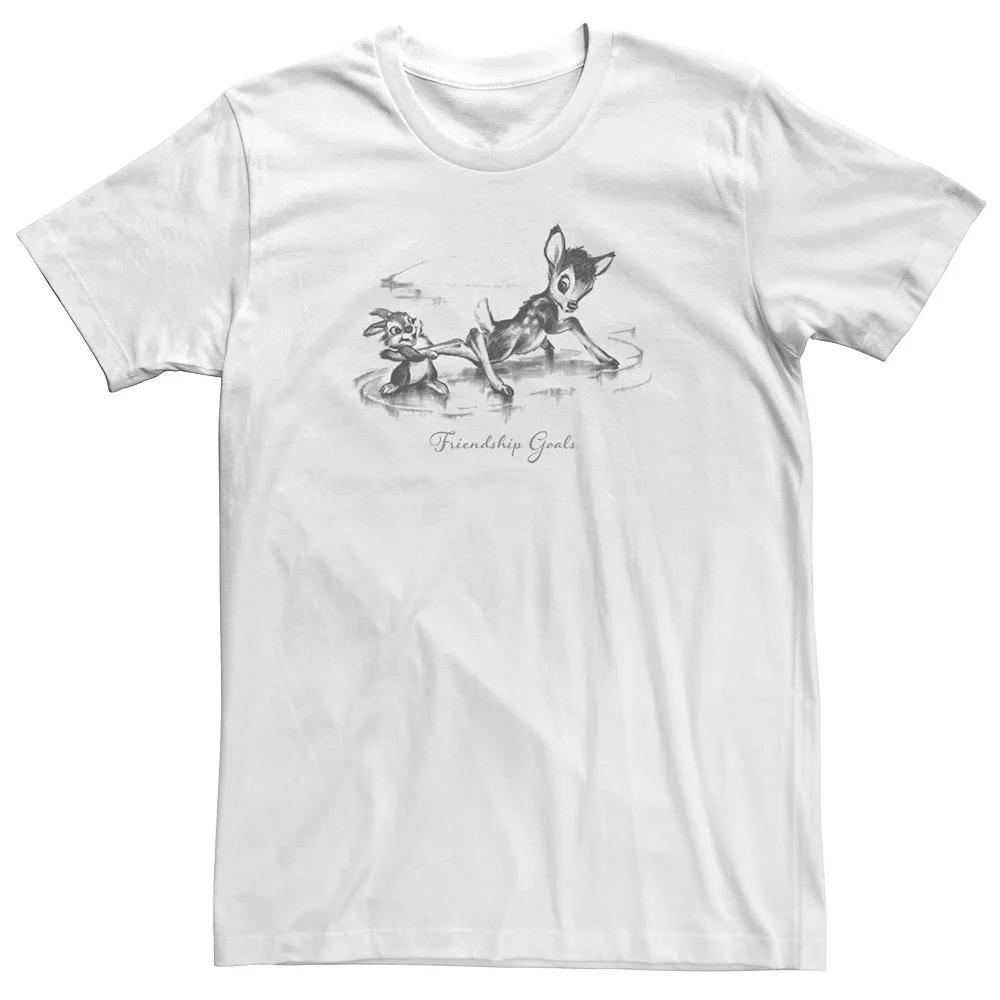 Big & Tall Disney Bambi Thumper And Bambi Friendship Goals Tee, Men's, Size: 4XL, White Product Image