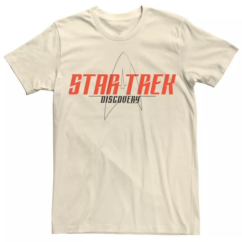 Men's Star Trek Discovery Opening Logo Graphic Tee, Size: Large, Natural Product Image