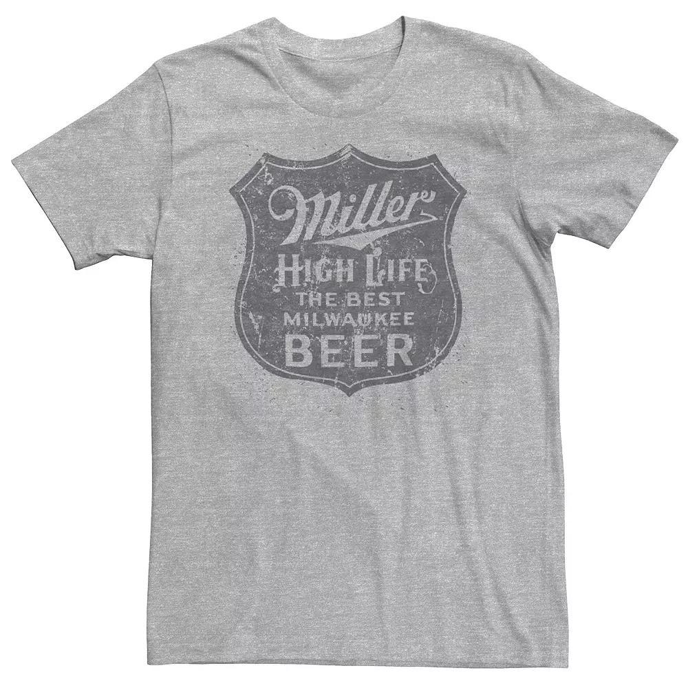 Big & Tall Miller High Life Beer Vintage Shield Tee, Men's,  Product Image