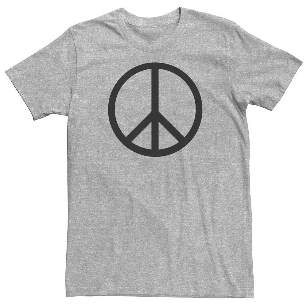 Big & Tall Peaceful Peace Sign Tee, Men's,  Product Image