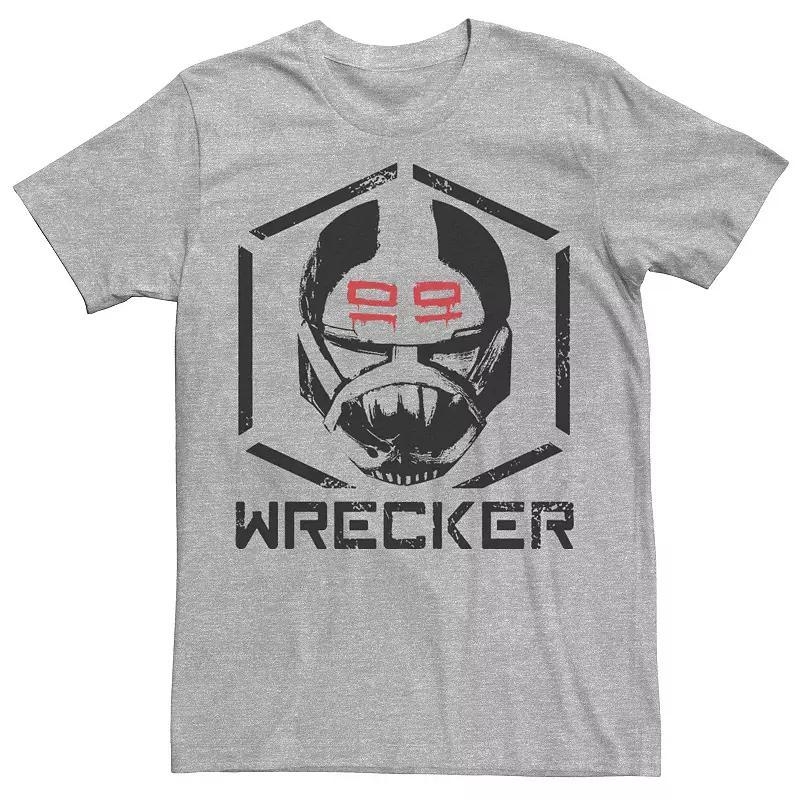 Men's Star Wars The Bad Batch Wrecker Head Shot Stamp Tee, Size: XXL, Athletic Grey Product Image