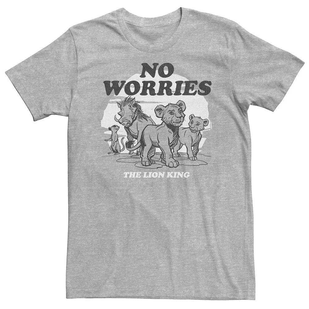 Big & Tall Disney The Lion King Live Action No Worries Group Shot Tee, Men's,  Product Image