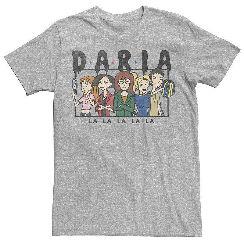 Mens Daria LA LA LA Group Shot Panel Tee Athletic Grey Product Image