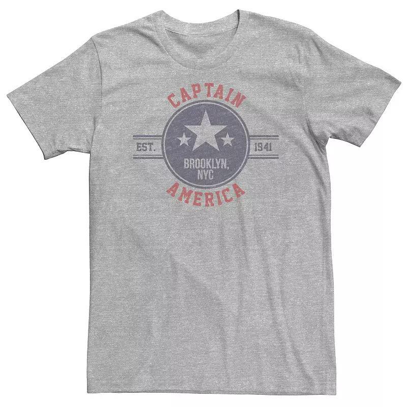 Big & Tall Marvel Captain America Vintage Est. 1941 Star Badge Tee, Men's,  Product Image