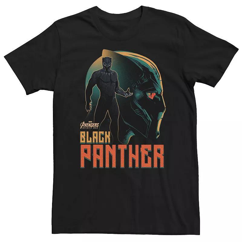 Big & Tall Marvel Infinity War Black Panther Profile Tee, Men's,  Product Image