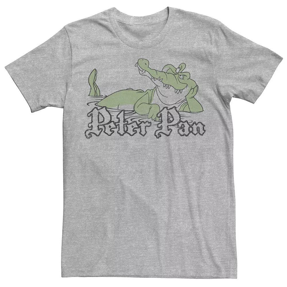 Disney's Peter Pan Tick-Tock The Crocodile Men's Tee, Size: Medium, Athletic Grey Product Image
