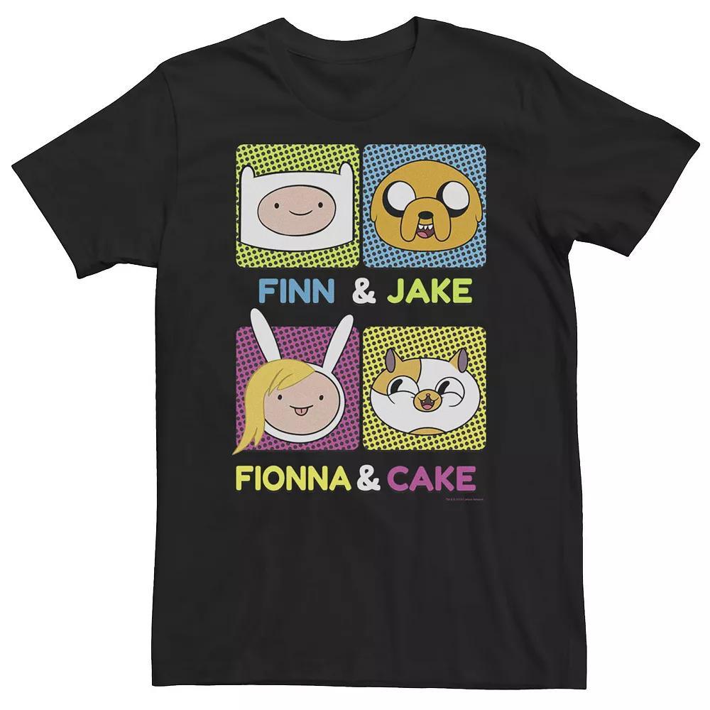 Big & Tall Cartoon Network Adventure Time Finn Jake Fionna Cake Tee, Men's,  Product Image